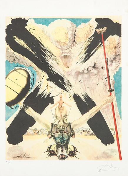 SALVADOR DALÍ - La Lucha contra el Peligro (Don Quijote de la Mancha)