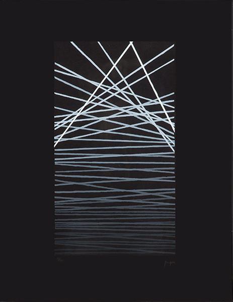 EUSEBIO SEMPERE - Sin título (Gouache 1959)- Serie Tiempo de París