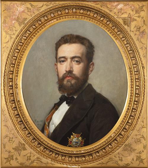 FEDERICO DE MADRAZO Y KUNTZ - Retrato de Francisco Santa Cruz