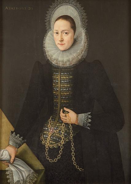 ESCUELA NEERLANDESA S. XVII - Retrato de dama