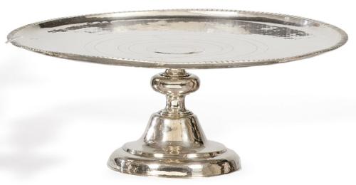 Salva de plata española punzonada de Baltasar e Pineda y de Francisco Sanchez Taramás, Córdoba h. 1738-58.