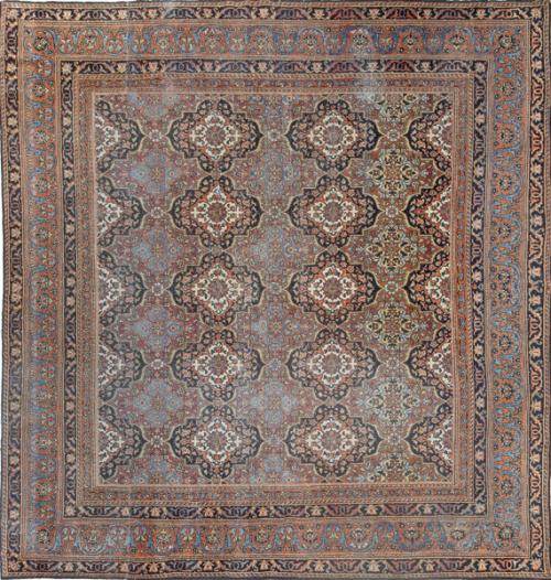 Alfombra persa en lana ff. S. XIX pp. S. XX.