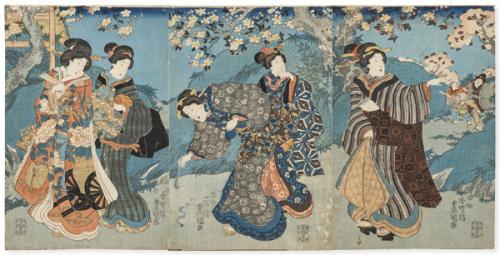 Toyokuni III, Kunisada I "Kochoro" Escuela de Utagawa  1786-1864