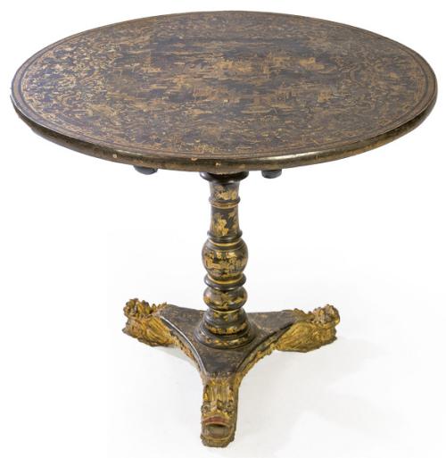 Mesa de centro china para la exportación de laca negra