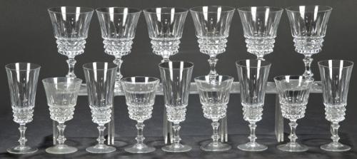 Cristalería para seis de cristal d´Arques Francia.