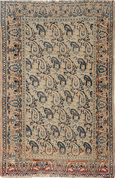 Alfombra Khorassan, noreste de Persia, c. 1900.