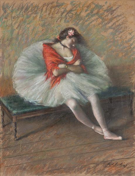 RAMÓN RIBAS RIUS - Bailarina dormida