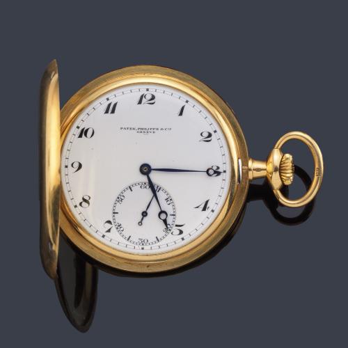 PATEK PHILIPPE caja nº 285794, movimiento nº190806, reloj saboneta con caja en oro amarillo de 18 K.