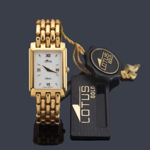 LOTUS ref. L416-819 de señora con caja y brazalete en oro amarillo de 18 K.