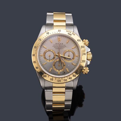  ROLEX, Oyster Perpetual, Superlative Chronometer, Officially Certified, "Cosmograph Daytona"ref. 116523, de caballero con caja y brazalete en acero y oro de 18 K.