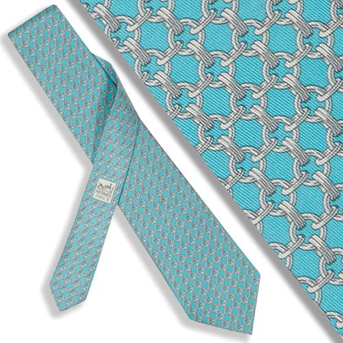 Corbata Hermés con motivos de nudo