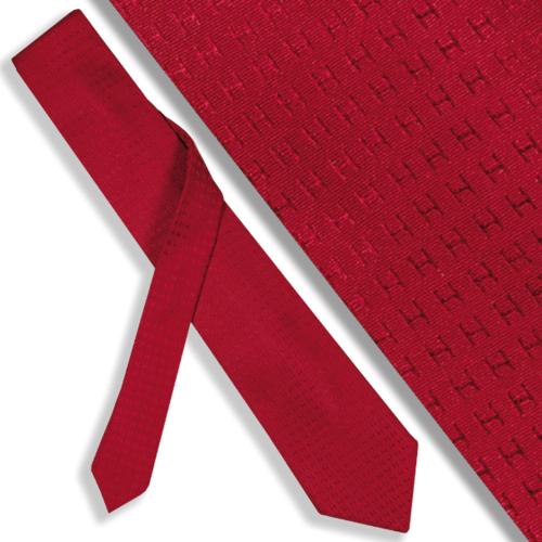 Corbata Hermés color granate.