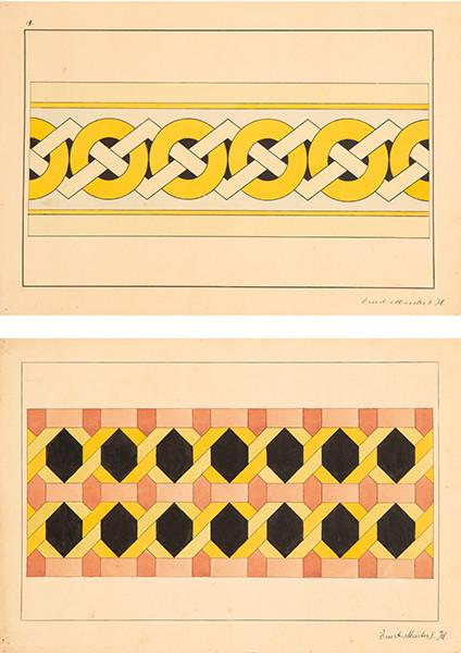 JUGENDSTIL - Diseños geométricos para cenefas