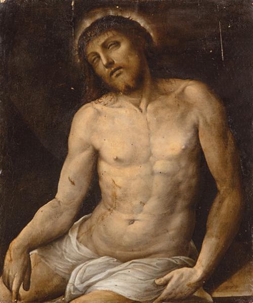 SEGUIDOR DE JUAN VICENTE MASIP S. XVI - Cristo Varón de Dolores