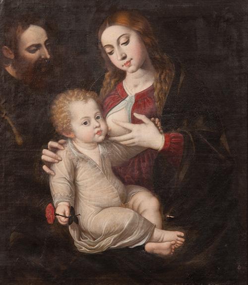 SEGUIDOR DE BARTOLOMÉ GONZALEZ Y SERRANO S. XVII - Virgen de la Humildad