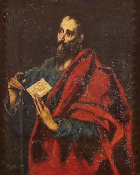 SEGUIDOR DE DOMÉNIKOS THEOTOKÓPOULOS, EL GRECO S. XVII-XVIII - San Pablo