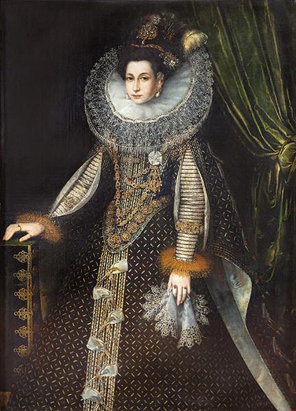 SEGUIDOR DE JUAN PANTOJA DE LA CRUZ S.XVII - Retrato de dama