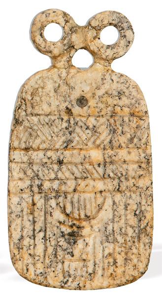 Idolo tallado en piedra, Cultura Tell Brak, Siria 3000 a.C.