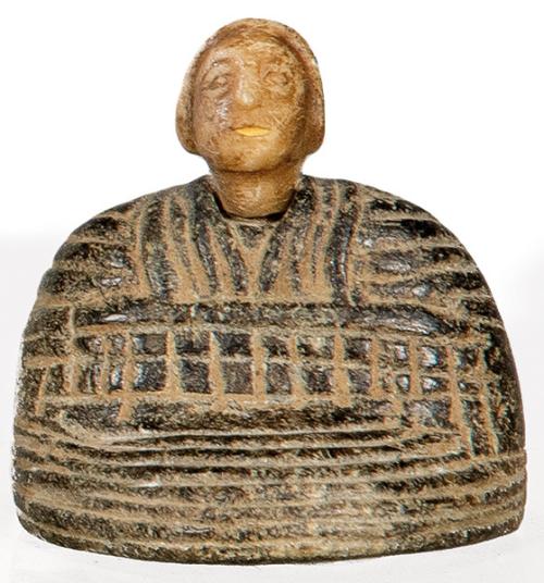 Figura masculina Bacrtriana, tallada en esteatita y clorita, 2000 a.C