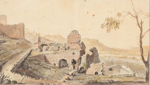 ANTONIO CARNICERO - Vista del antiguo anfiteatro romano de Sagunto desde el norte