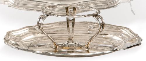 Mancerina de plata española punzonada de La Real Fábrica de Platería Martínez, Madrid Villa y Corte 1805.