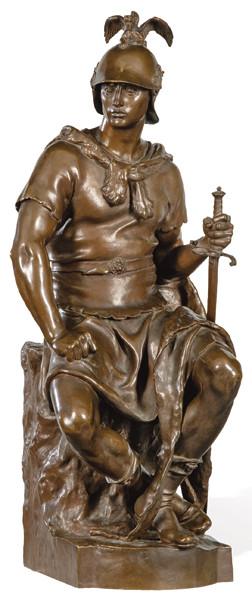 Lorenzo de Medici Paul Dubois y Barbedienne en bronce patinado