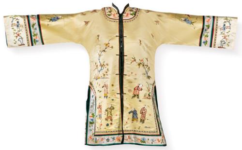 Chaquetilla de seda bordada, China mediados S. XX