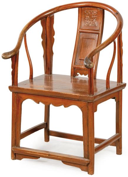  Sillón de madera clara, China Dinastía Qing, región de Guandong segunda mitad S. XIX.