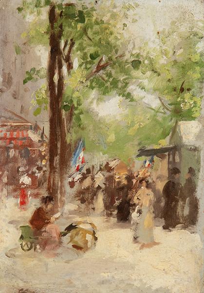 ESCUELA FRANCESA S. XIX - Calle de París