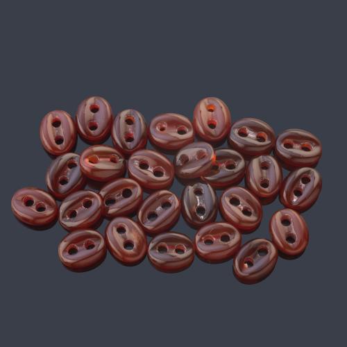  Veintiseis piezas de cornalina con diseño de eslabón de calabrote.