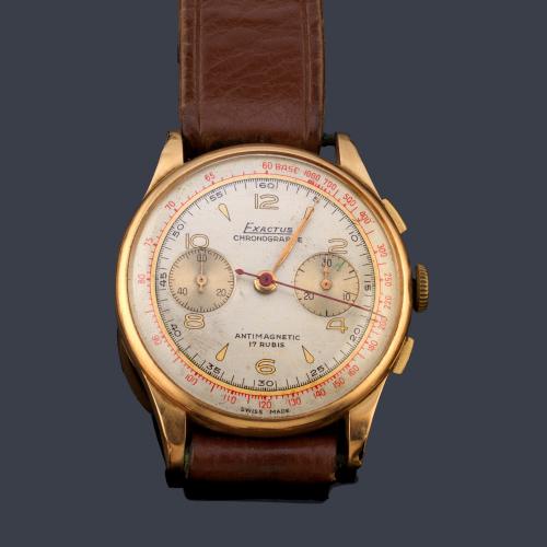  EXACTUS nº 241 de caballero con caja en oro rosa de 18 K.