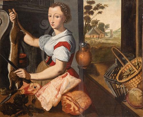 ESCUELA NEERLANDESA S. XVII - Escena de taberna