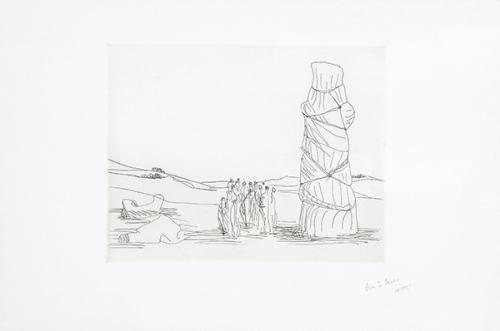  HENRY MOORE - Crowd Looking at a Tied-Up Object