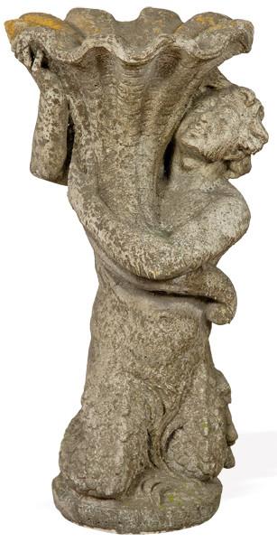 Tritón en arenisca para jardín