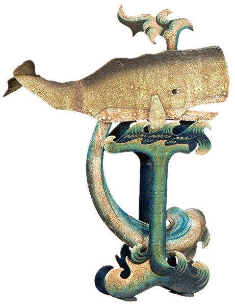 Tentieso de hierro pintado "Ballena"