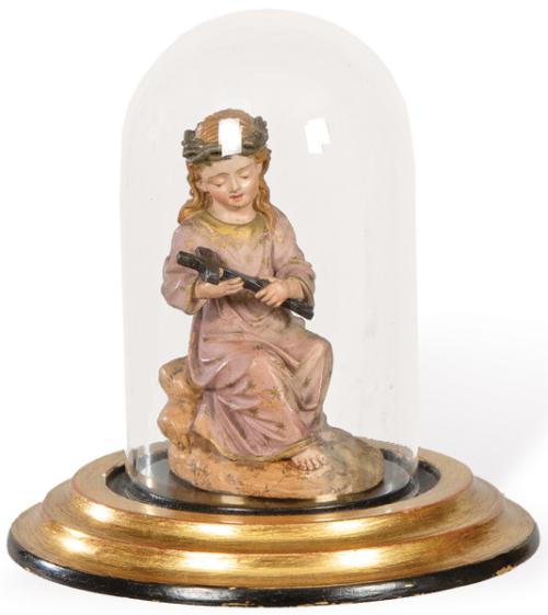 "Niño Jesús de la Pasión" de barro policromado, Murcia S. XVIII.