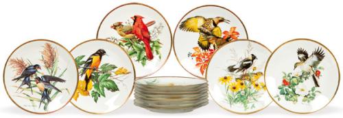 Conjunto de 12 platos en porcelana  Georges Boyer Limoges