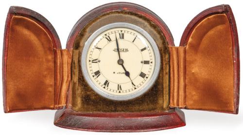 Reloj de sobremesa Jaeger-LeCoultre de 8 días. Esfera con Guilloche