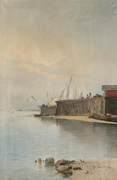 EMILIO MORERA - Marina con puerto