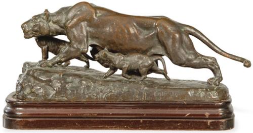  Leona Art Deco bronce