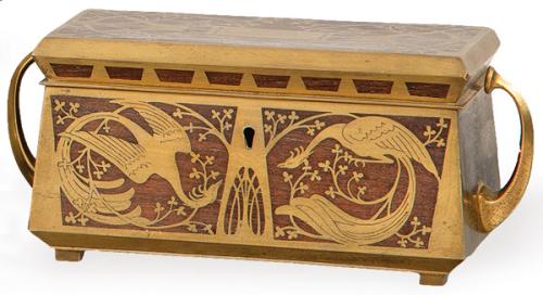Caja Arts and Crafts madera y latón