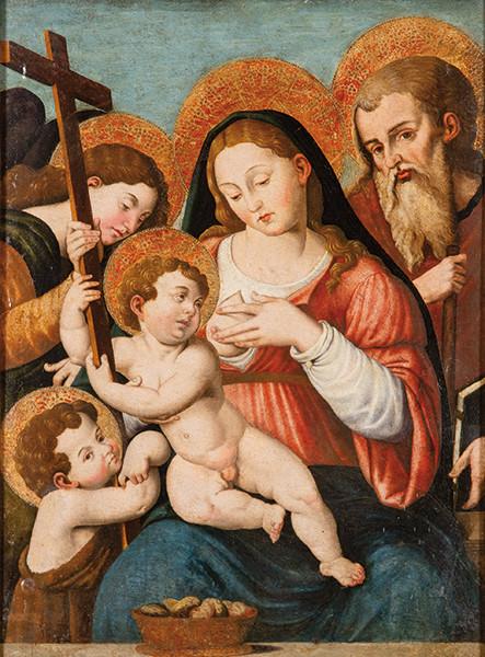 TALLER DE JUAN DE JUANES S. XVI - Virgen de la Leche