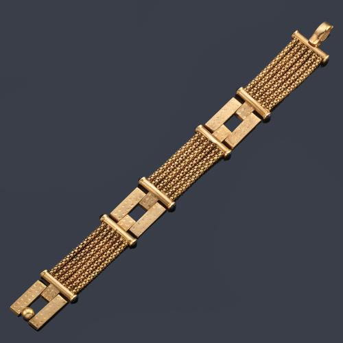 Pulsera oro amarillo 18 K