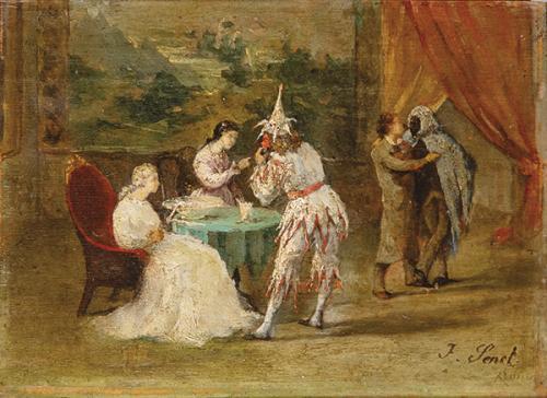 ESCUELA ESPAÑOLA S. XIX - Mascarada