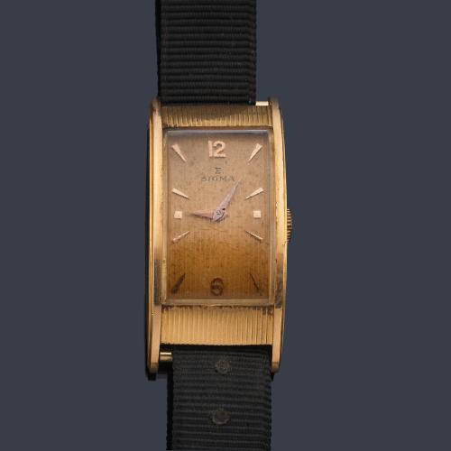 SIGMA de caballero con caja en oro rosa de 18 K.