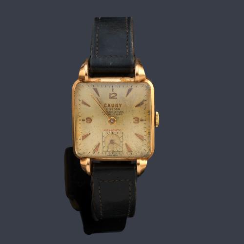 CAUNY con caja en oro rosa de 18 K.