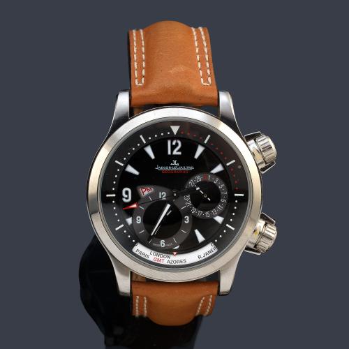  JAEGER LE COULTRE Master Control Geographic ref. 146.8.83 de caballero con caja en acero.