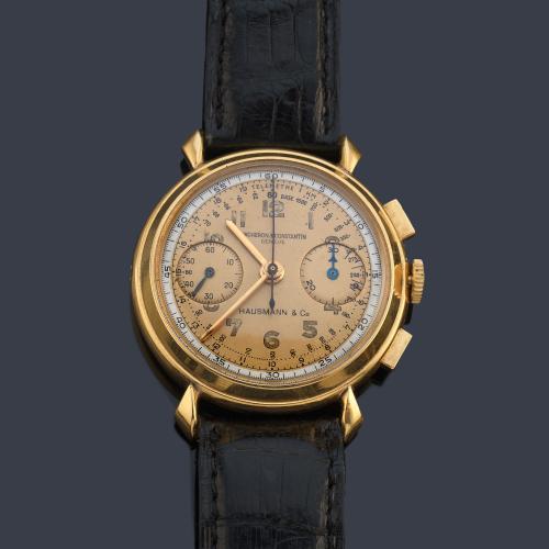 VACHERON & CONSTANTIN Cronógrafo para HAUSMANN & Co. ref. 4178 de caballero con caja en oro amarillo de 18 K.