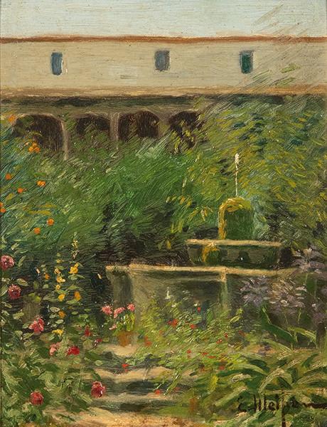 ELISEO MEIFRÉN - Jardin con fuente