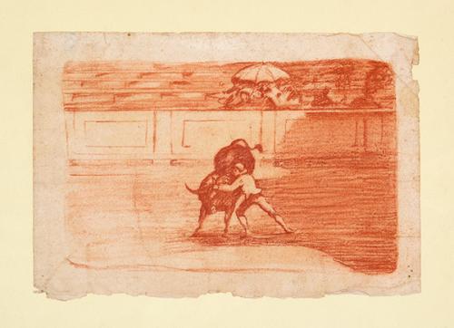 SEGUIDOR DE FRANCISCO DE GOYA S.XIX - Lance taurino